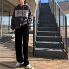 Hooded Lettering Fleece-lined Sweatshirt