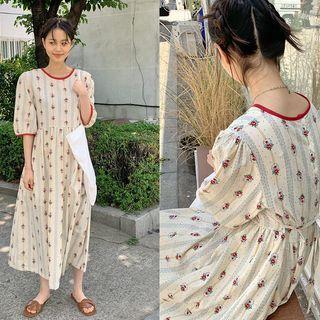 Ditsy Flower Long Dress
