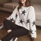 Star Print Sweatshirt