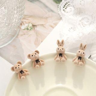 Flocking Bear / Rabbit Earring