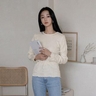 Lettuce-edge Crinkled T-shirt