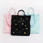 Rocket Embroidered Canvas Tote