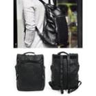 Faux-leather Woven Backpack