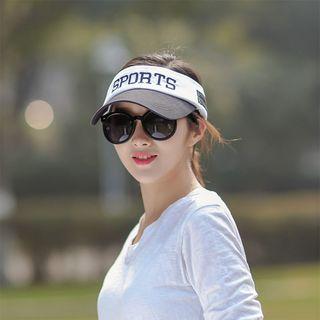 Lettering Sun Visor Cap
