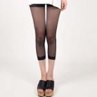 Cropped Sheer Leggings