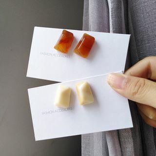 Resin Rectangle Earring