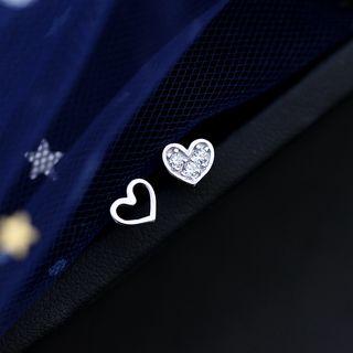 Asymmetric Heart Ear Stud
