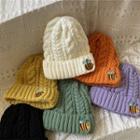 Embroidered Bee Knit Beanie