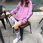 Hooded Sweatshirt Purple - One Size