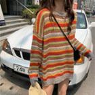 Striped Crew-neck Sweater - 3 Colors