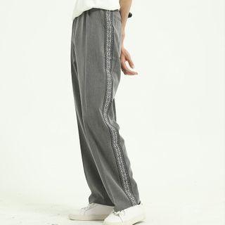Paneled Wide-leg Dress Pants