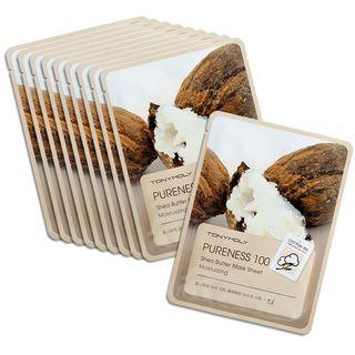 Tony Moly - Pureness 100 Mask Sheet - Shea Butter 10pcs 10pcs