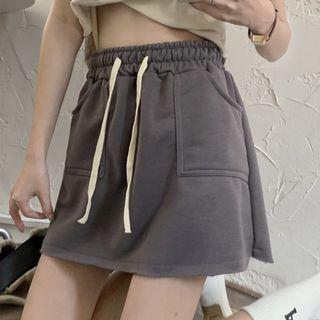 Mid Rise A-line Skirt