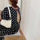 Dotted Open-back Loose-fit Dress