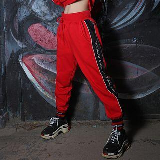Logo Print Wide-leg Pants