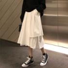 High Waist Asymmetrical Long Dress