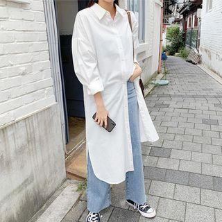 Plus Size Boxy Long Shirtdress