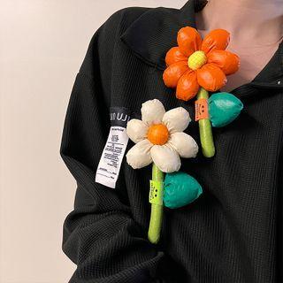 Flower Fabric Brooch