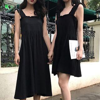 Wide-strap A-line Dress