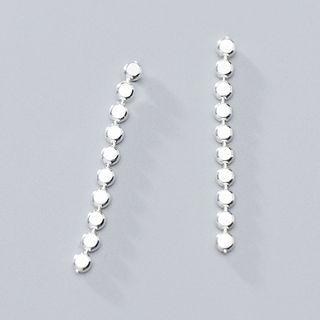 925 Sterling Silver Chain Dangle Earring S925 Silver - 1 Pair - One Size