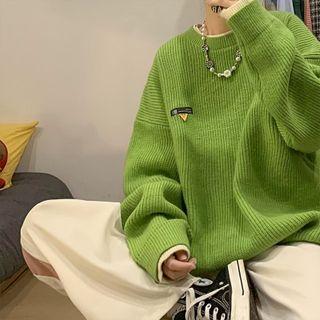 Mock Two Piece Oversized Sweater