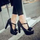 T-strapped Bow Pumps