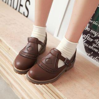 Buckled T-bar Shoes