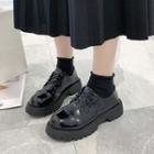 Platform Lace Up Oxford Shoes