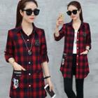 Plaid Printed Long Shirt
