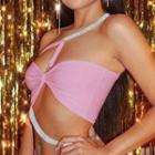 Set: Cut-out Camisole Top + Cut-out Mini Skirt