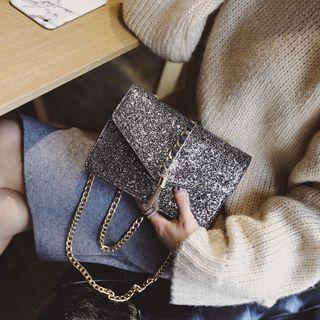Tasseled Glitter Shoulder Bag