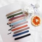 Set Of 10: Matte Bar Hair Clip 11 - Set Of 10 - Mixed Color - One Size