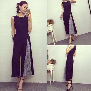 Sleeveless Paneled Jumpsuit