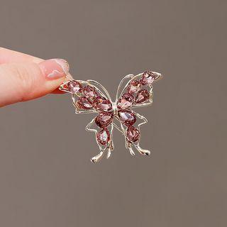 Butterfly Hair Clip Pink - One Size