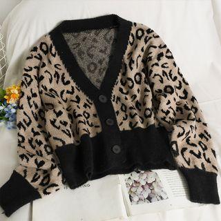 Leopard-print Loose Cardigan