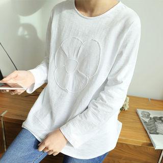 Floral Embroidery M Lange T-shirt