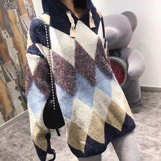 Check Hooded Sweater