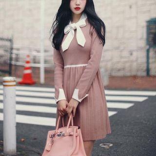 Tie-waist Bow Dress