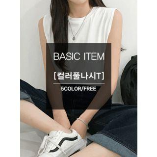 Crew-neck Loose-fit Tank Top