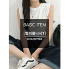 Crew-neck Loose-fit Tank Top
