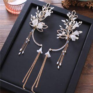 Flower Beaded Bridal Ear Cuff