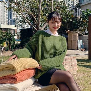 Boatneck Ribbed Sweater