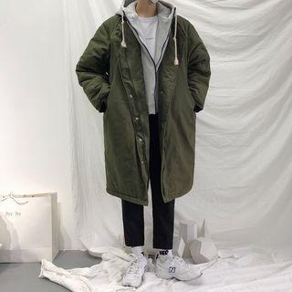 Mock Two-piece Padded Hood Jacket