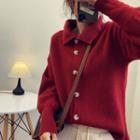Collared Single Breasted Sweater