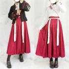 Hanfu Long-sleeve Top / Midi Skirt / Jacket / Set