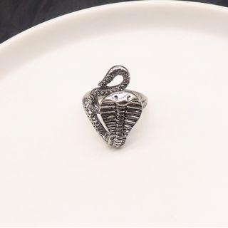 Alloy Snake Open Ring Silver - One Size