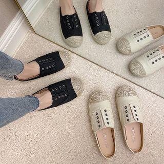 Cap-toe Espadrille Mules