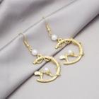 Branches Faux Pearl Alloy Dangle Earring 1 Pair - E20 - Gold - One Size