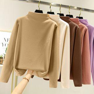 Long-sleeve Mock-neck T-shirt / Set