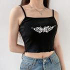 Butterfly Print Cropped Camisole